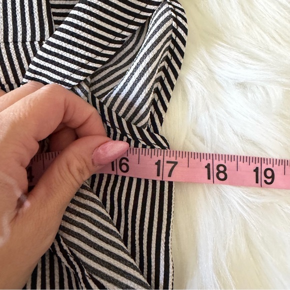 Monteau - Striped Ruffle Blouse - Picture 7 of 8